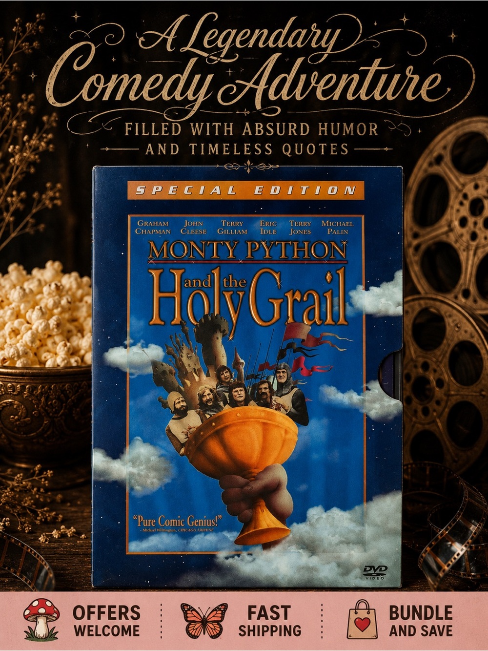 Monty Python And The Holy Grail Special Edition 2 Disc DVD Complete